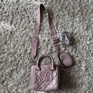 Steve Madden Quilted Mauve Mini Bag